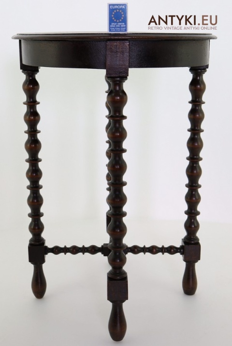 antyczny stolik pod kwiat