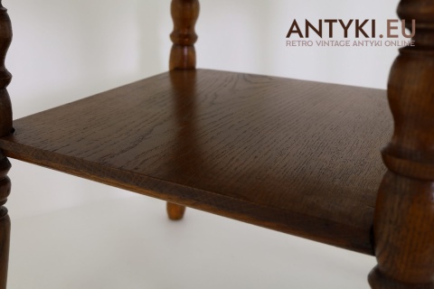 stolik na kwiaty dębowy