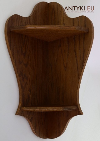XL! DUZA! Drewniana półka narożna retro – rustykalny styl dekoracyjny