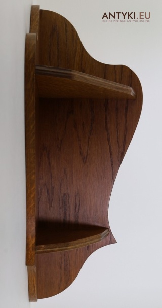 XL! DUZA! Drewniana półka narożna retro – rustykalny styl dekoracyjny