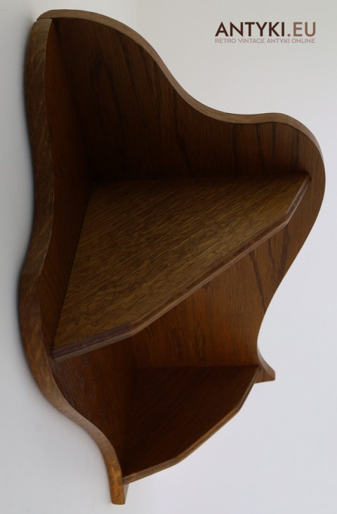 półka rustykalna vintage z lat 80