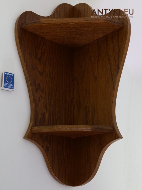 rogowa półka vintage drewniana