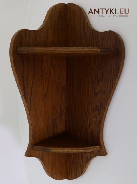 półka narożna retro rustykalna