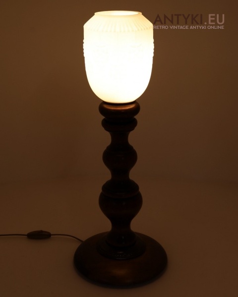 wysoka lampa stołowa z francji vintage