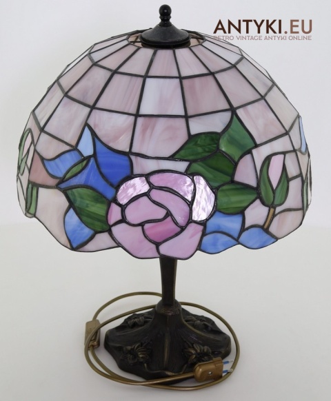 antyczna lampa witrażowa tiffany
