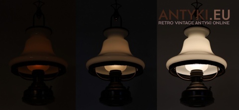 dwupunktowa dekoracyjna lampa wisząca retro