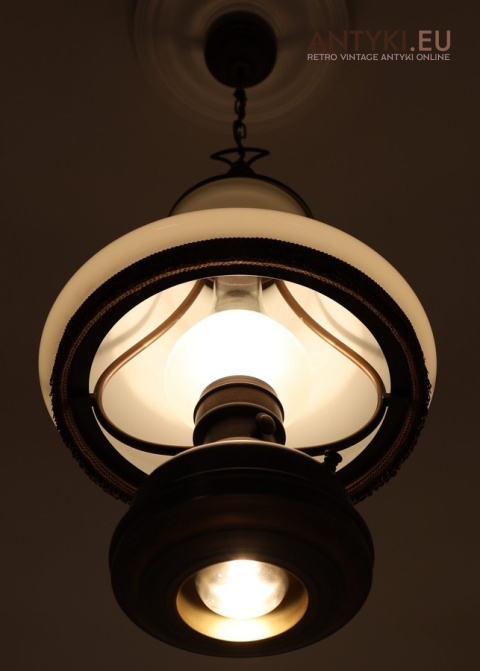 dwupunktowa lampa wisząca antyczna xl