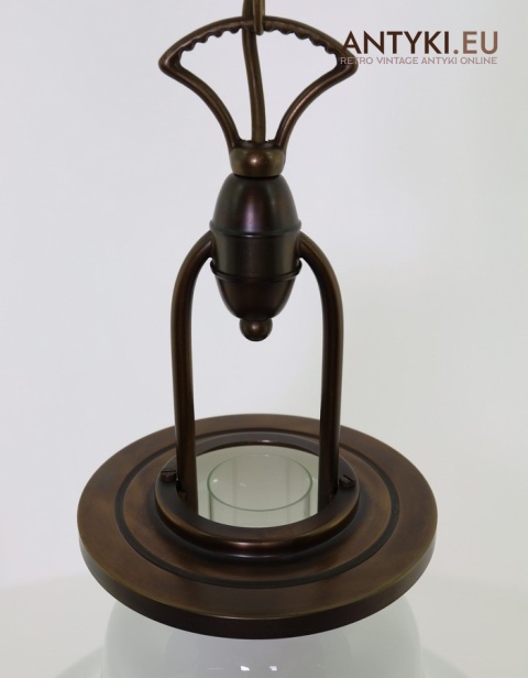 dwupunktowa oryginalna lampa rustykalna z epoki