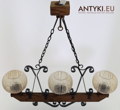 góralski żyrandol z grewna