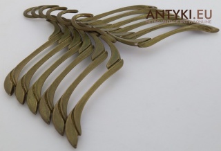 Masywne mosiężne wieszaki retro – ozdobne luksusowe wieszaki vintage