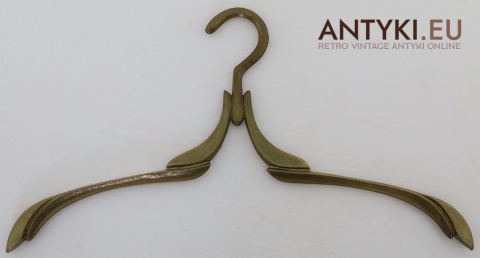 wieszak vintage z litego mosiądzu