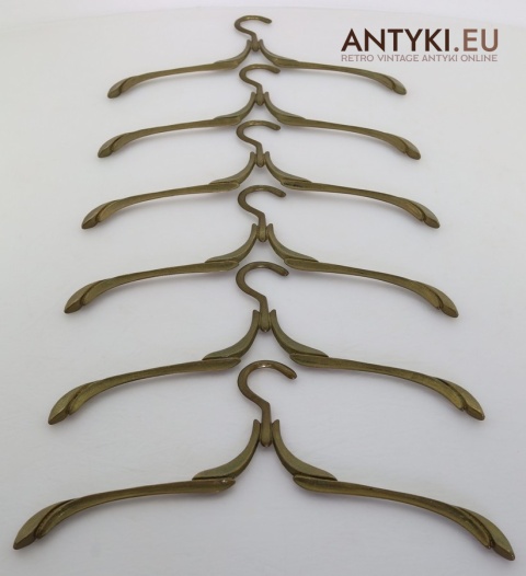antyczne wieszaki mosiężne
