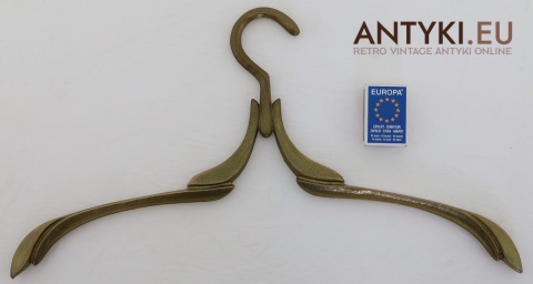 retro kolekcjonerski wieszak mosiężny