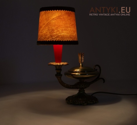 elegancka lampka stołowa vintage