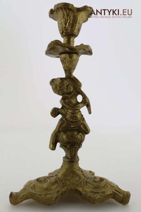 dekoracyjne świeczniki vintage barokowe