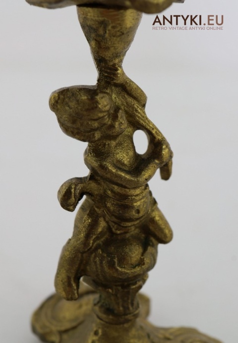 świeczniki figuralne cherubin rokoko stylowe