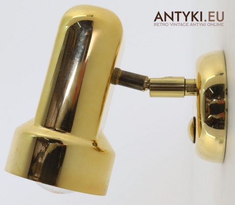 antyczny kinkiet mosiężny ścienny