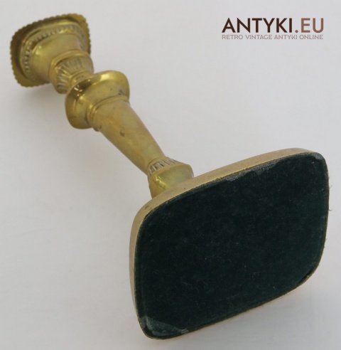 stylowe świeczniki mosiądz pałacowe retro