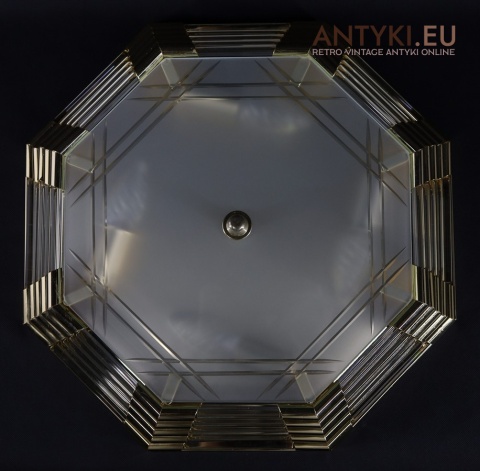 plafon art deco geometryczny ośmiokątny