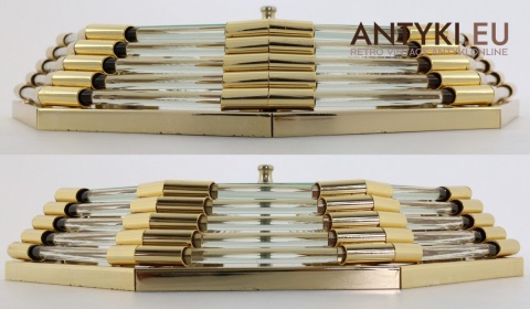 stylowy plafon art deco z mosiądzem