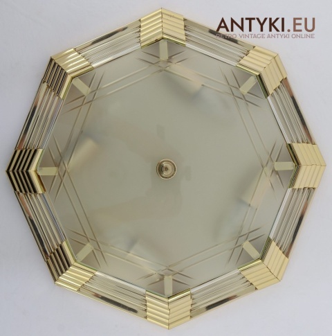 plafon sufitowy retro z geometrycznym wzorem art deco