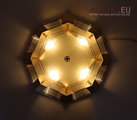 plafon geometryczny ośmiokątny art deco