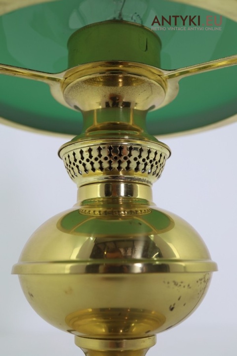 klasyczna lampka gabinetowa w stylu naftowym elektryczna