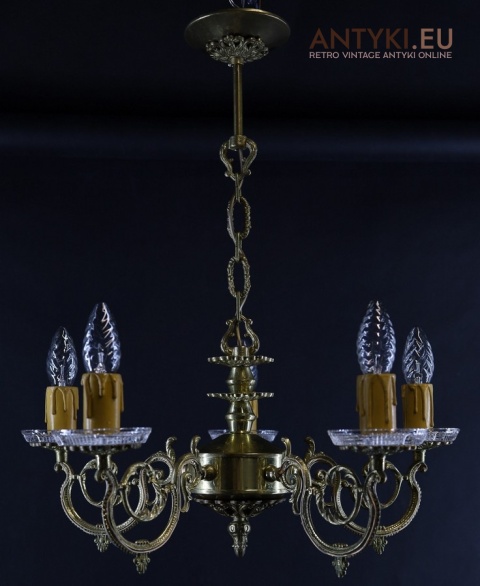żyrandol vintage do wnętrz klasycznych