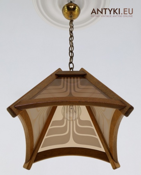 dekoracyjna lampa wisząca retro do wnętrz vintage