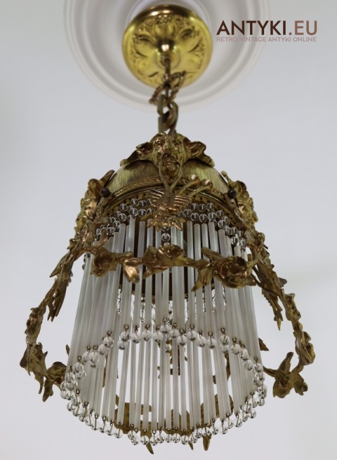 secesyjna lampa wisząca retro z francji rarytas