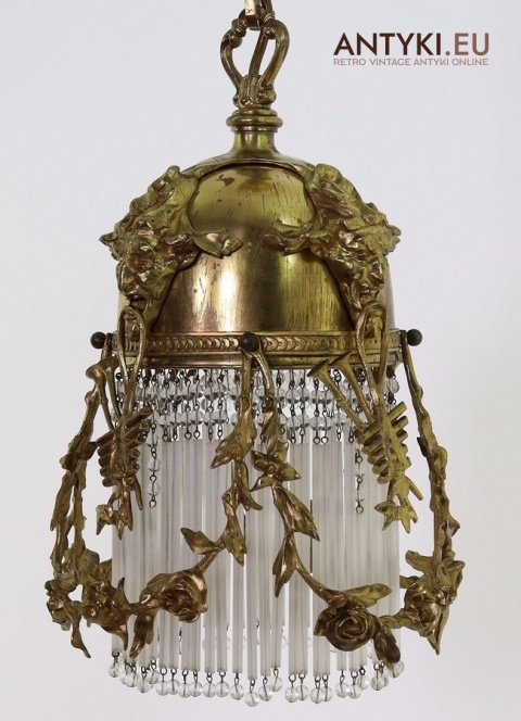 antyczna lampa wisząca secesja pierwsza połowa xx wieku