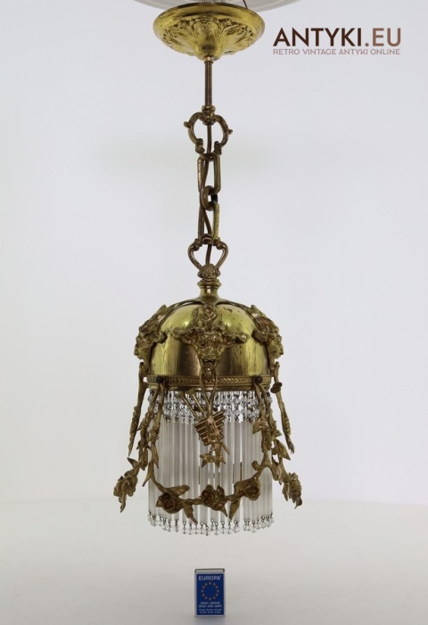 antyk kolekcjonerski lampa secesyjna z francji