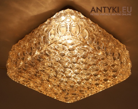 plafon vintage limburg szkło strukturalne