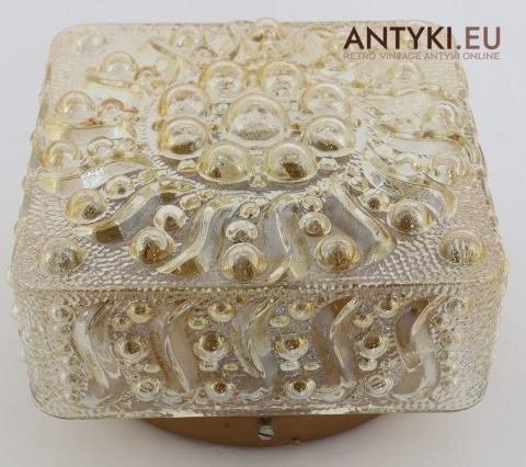 stylowy plafon z epoki szkło fakturowane