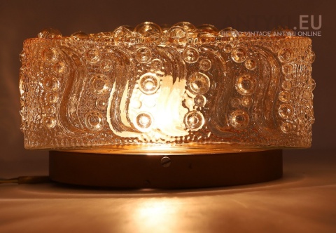 antyczna lampa sufitowa vintage szkło bubble