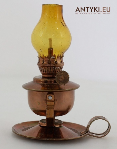 miniaturowa lampka naftowa retro vintage