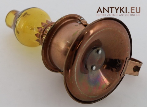 kolekcjonerska mini lampka naftowa z epoki