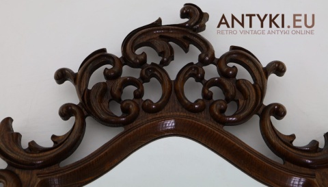 antyczne lustro retro z epoki barokowo rokokowe