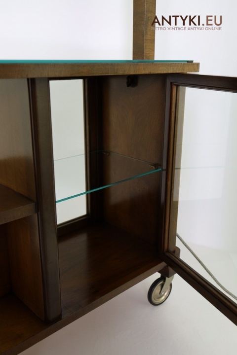 szafka na kółkach retro do gabinetu i biblioteki