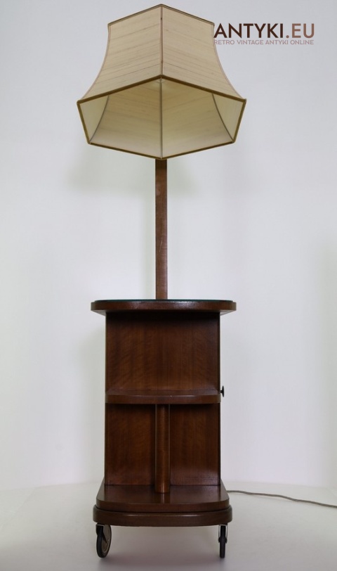 stolik lampa mid century