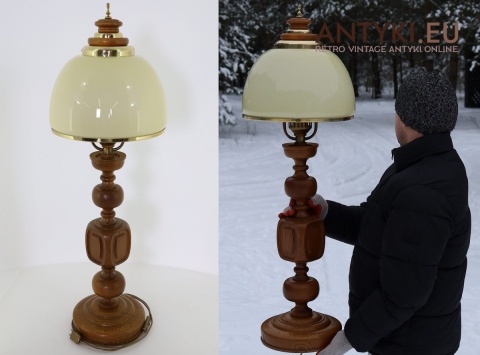 duża klasyczna lampa do recepcji hotelowej retro