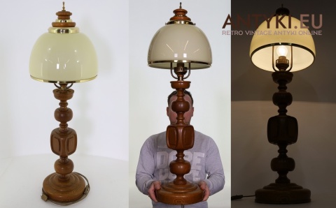 duże lampy stołowe do góralskiego pensjonatu