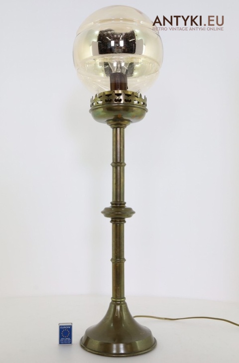 xl stara lampa stołowa europejskie rzemiosło