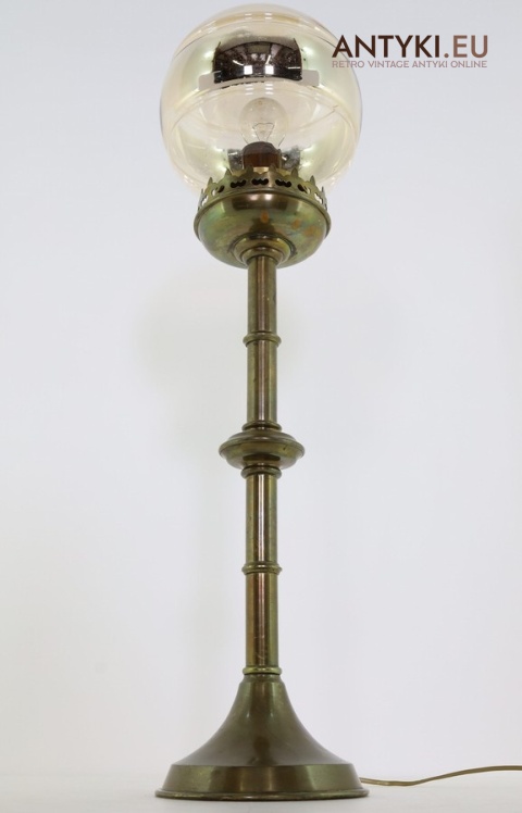 eklektyczna lampa stołowa retro vintage z epoki