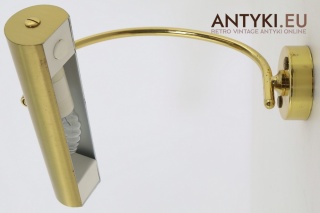 Retro stylowy kinkiet mosiężny vintage – antyczne oświetlenie obrazów i luster