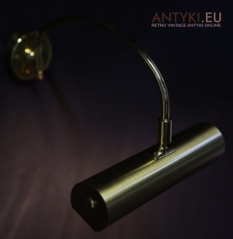 antyczny kinkiet mosiężny z lat 70