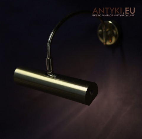 kinkiet ścienny nad obraz mosiężny z epoki