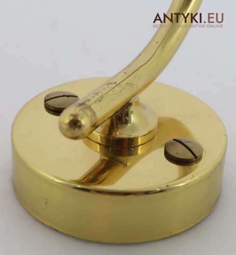 kinkiet vintage galeryjny mosiężny