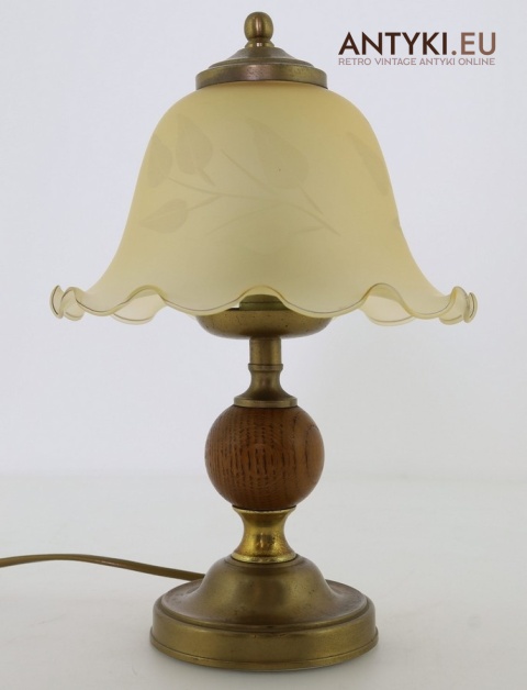 rustykalna lampka stołowa vintage z francji