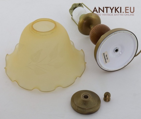 stylowa lampka stołowa rustykalna retro e14